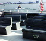 Seats aboard the Provincetown Ferry