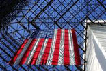 American Flag hanging in the Pavilion
