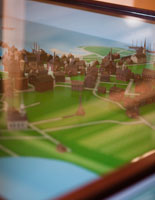 Explore the charming 3-D map of colonial Boston! Image courtesy of Julie Sterling Photography.