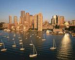 Sunset on Boston Harbor