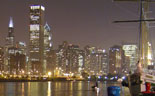 Chicago at Night by Bike