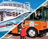 Glass Bottom Sunset Cruise & Old Town Trolley