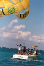 Begin your parasailing adventure