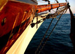 a wonderful sunset cruise on the 86 foot wooden windjammer
