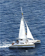 Experience the Sebago Snorkel & Sunset Sail