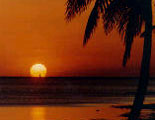 Sun setting in Key West, Florida