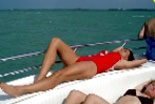 Sunbathing on Deck