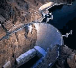 Aerial view of Hoover Dam