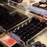 Artisan chocolates for sampling in Old Pasadena