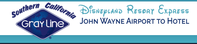 Disneyland Express-John Wayne Airport to Hotel-One Way Transportation
