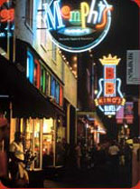 Beale Street at night