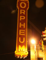 Outside the Old Orpheum Theatre