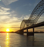 Sunset over the Delta