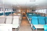 Comfortable seats and large sight seeing windows