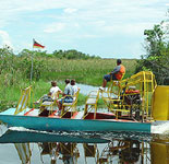 Hold on to your hats! The airboat is ready for the Everglades Tour