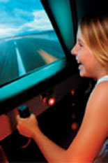 Girl on Simulator