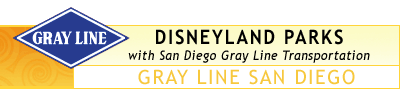 Disneyland Parks with San Diego Gray Line Transportation