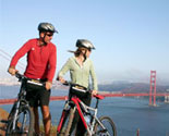 Bike along the coast of San Francisco and have awesome views of the Golden Gate Bridge