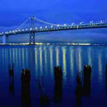 Bay Bridge by night