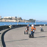 Exploring the Maritime Pier on the San Francisco Waterfront Segway Tour. A great place to ride the Segway i2.