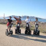 Great Golden Gate Bridge views are part of the guided Waterfront Segway Tour in San Francisco.
