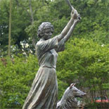 the Waving Girl statue welcomes ships into port