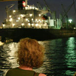 Aboard the Riverboat at Night