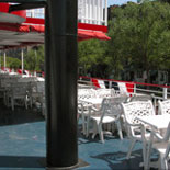 Outside deck seating