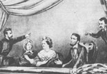 An artists sketch of the assassination
