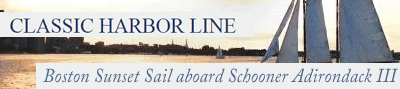 Boston Sunset Sail aboard Schooner Adirondack III