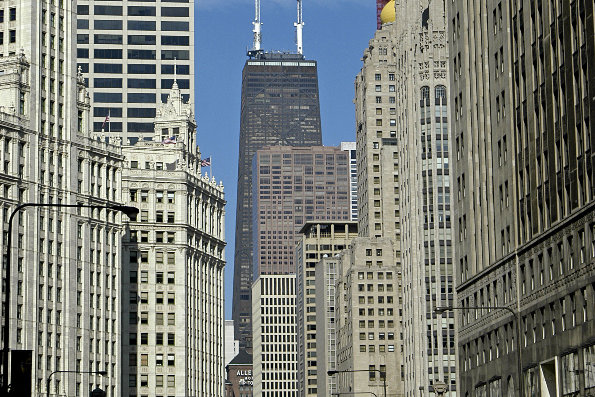 Hancock Building and Michigan Ave