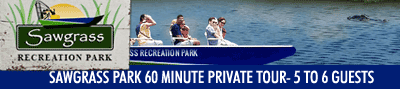Sawgrass Park 60 minute Private Tour- 5 to 6 guests