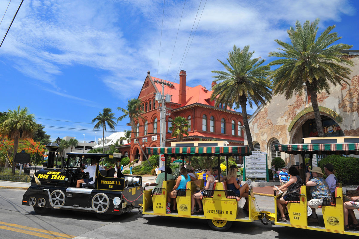 Conch Tour Train at the Customs House