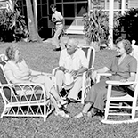 President Truman relaxes at the Little White House