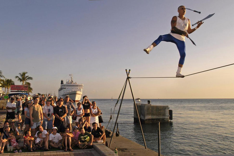 See the street performers at Mallory Square.