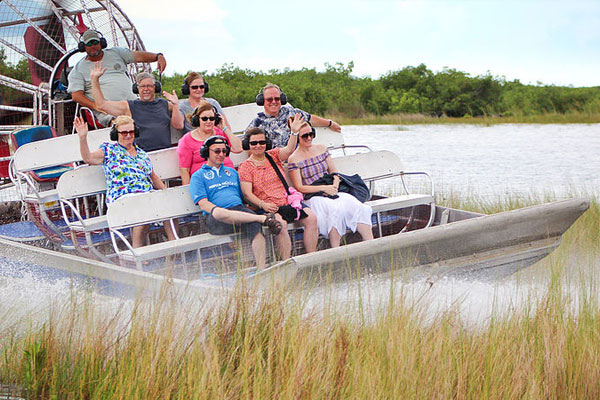 Airboat ride through the backwaters