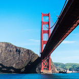 Cruising under the Golden Gate Bridge