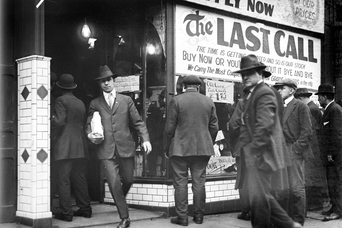 Last Call 1920 (Courtesy Library of Congress)
