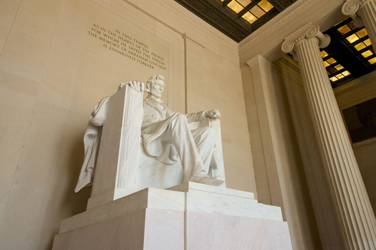 One Stop along the way at the Lincoln Memorial